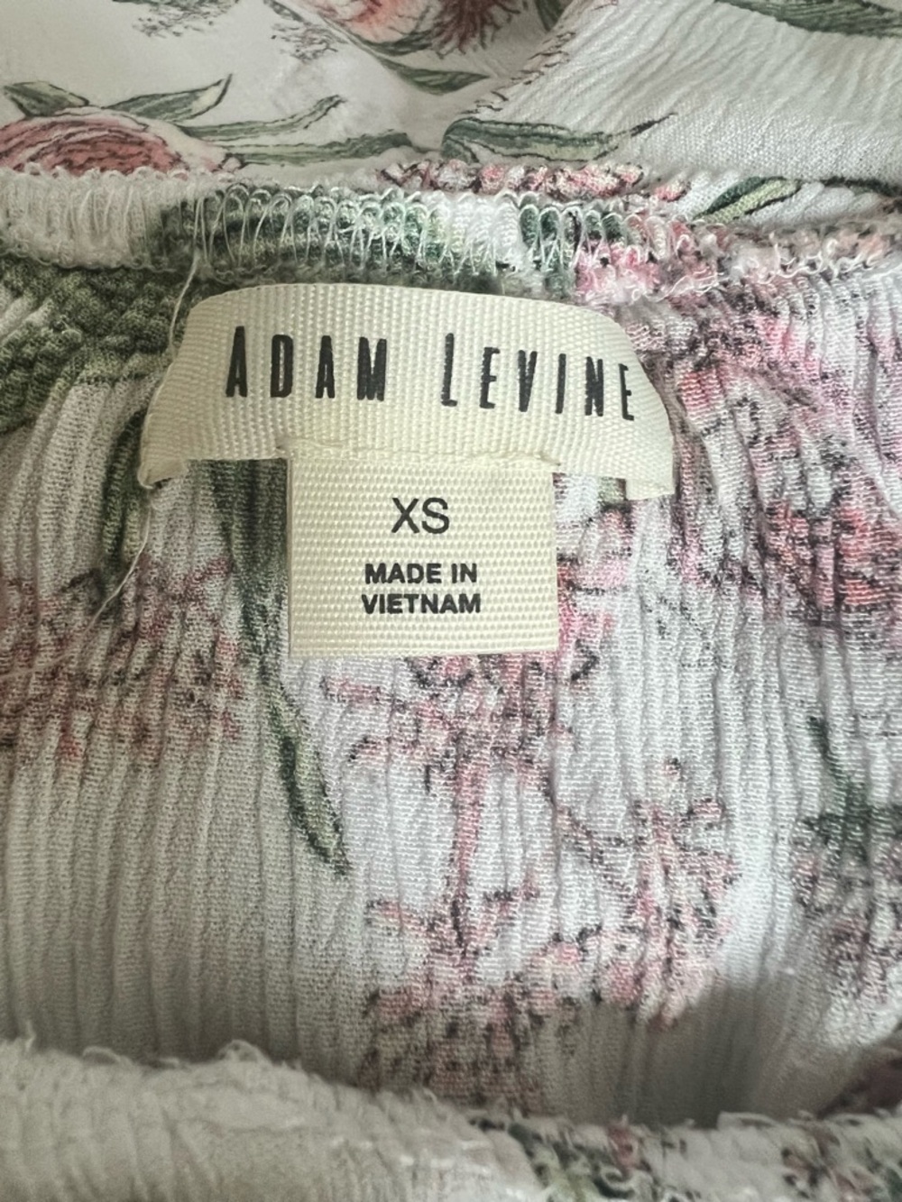 Adam Levine Collection White Pink Floral Open Leg Off Shoulder Jumpsuit XS - Picture 3 of 8